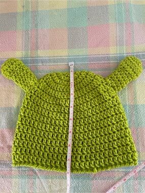 CROCHET HANDMADE SHREK HAT, Ogre, Costume, beanie